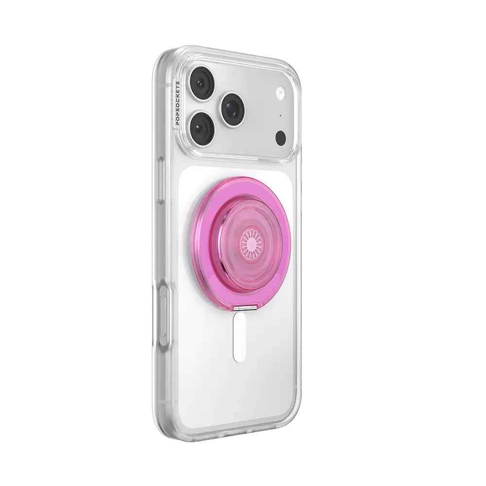 Translucent Baby Pink — MagSafe Kick-Out Grip & Stand