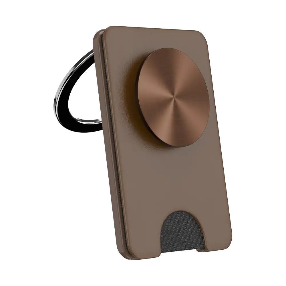 Cocoa Radial — MagSafe Kick-Out PopWallet+ & Stand