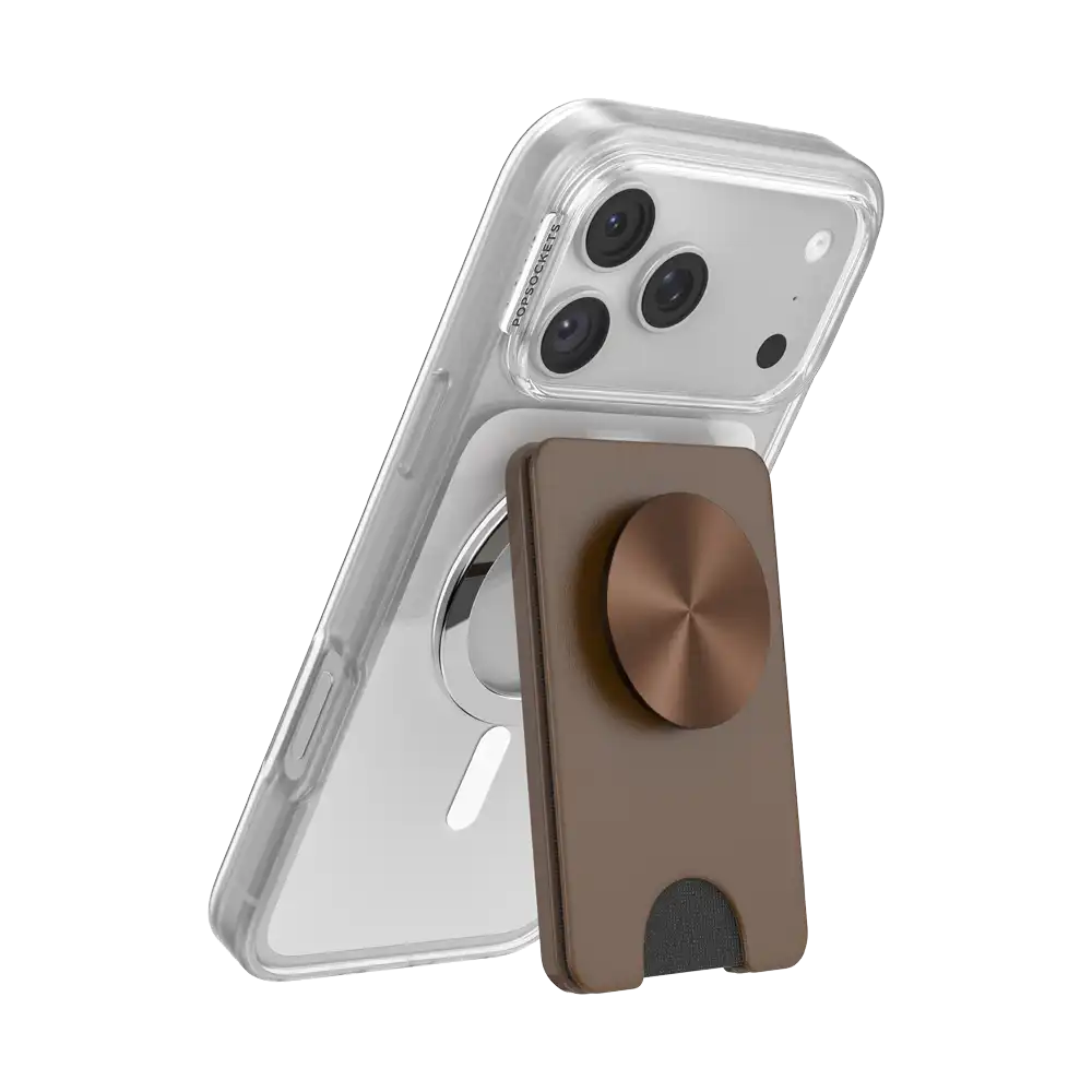 Knurl Black — MagSafe Kick-Out PopWallet+ & Stand