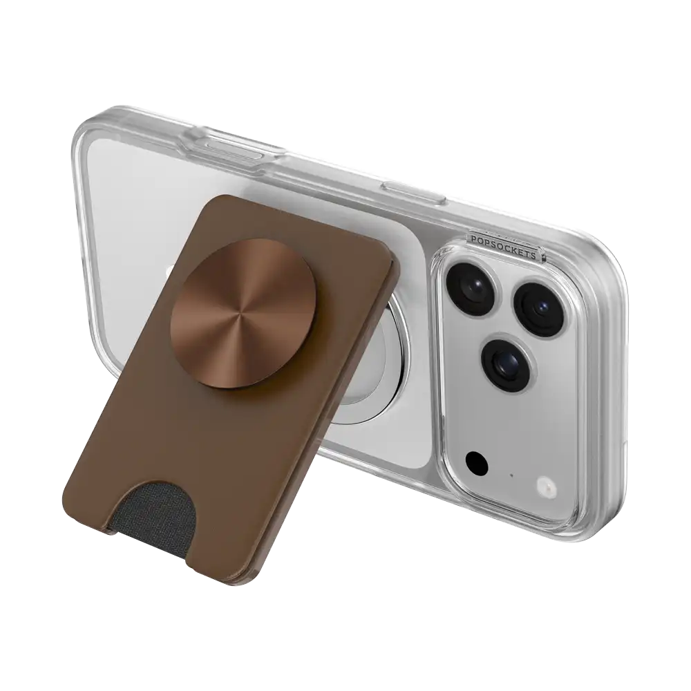 Cocoa Radial — MagSafe Kick-Out PopWallet+ & Stand