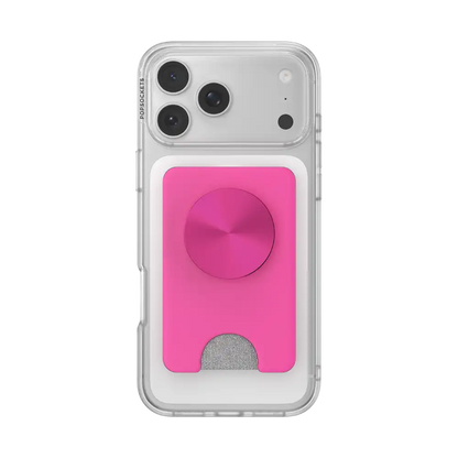 Fuchsia Radial — MagSafe Kick-Out PopWallet+ & Stand