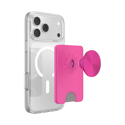 Fuchsia Radial — MagSafe Kick-Out PopWallet+ & Stand