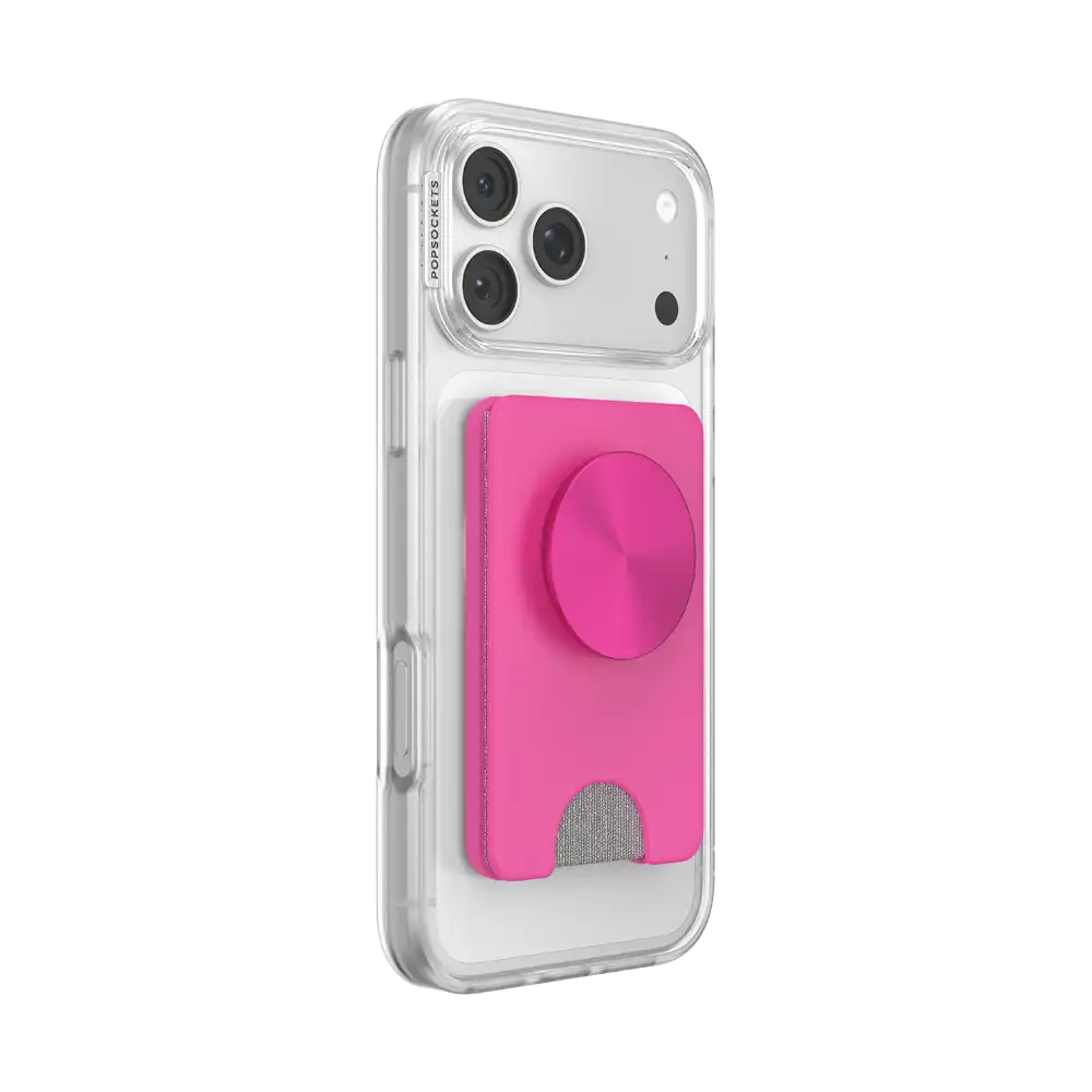 Fuchsia Radial — MagSafe Kick-Out PopWallet+ & Stand