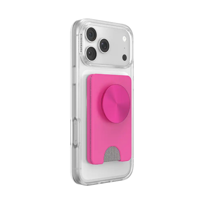 Fuchsia Radial — MagSafe Kick-Out PopWallet+ & Stand