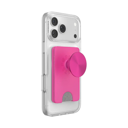 Fuchsia Radial — MagSafe Kick-Out PopWallet+ & Stand