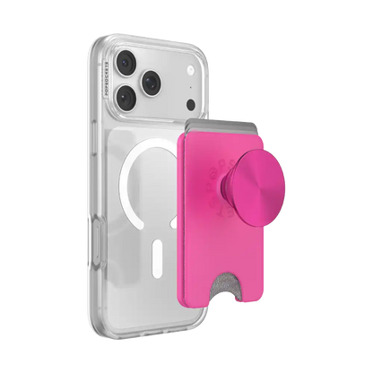 Fuchsia Radial — MagSafe Kick-Out PopWallet+ & Stand