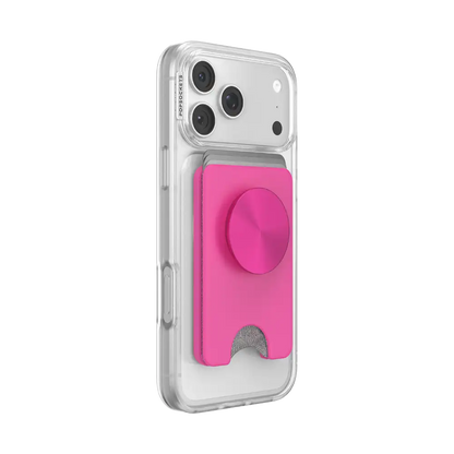 Fuchsia Radial — MagSafe Kick-Out PopWallet+ & Stand