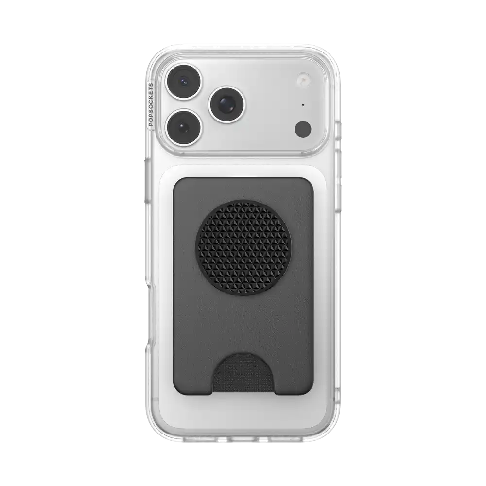 Knurl Black — MagSafe Kick-Out PopWallet+ & Stand