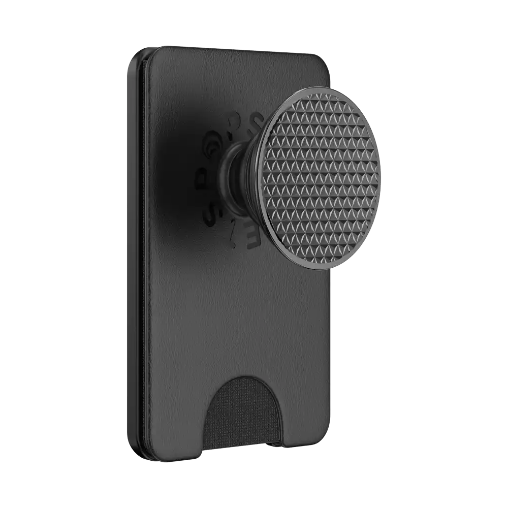 Knurl Black — MagSafe Kick-Out PopWallet+ & Stand