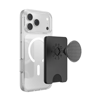 Knurl Black — MagSafe Kick-Out PopWallet+ & Stand