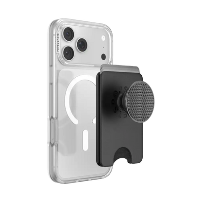 Knurl Black — MagSafe Kick-Out PopWallet+ & Stand