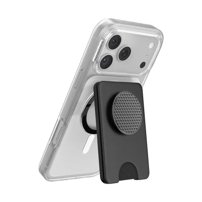 Knurl Black — MagSafe Kick-Out PopWallet+ & Stand
