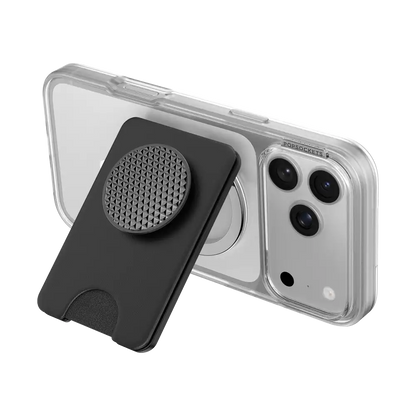 Knurl Black — MagSafe Kick-Out PopWallet+ & Stand