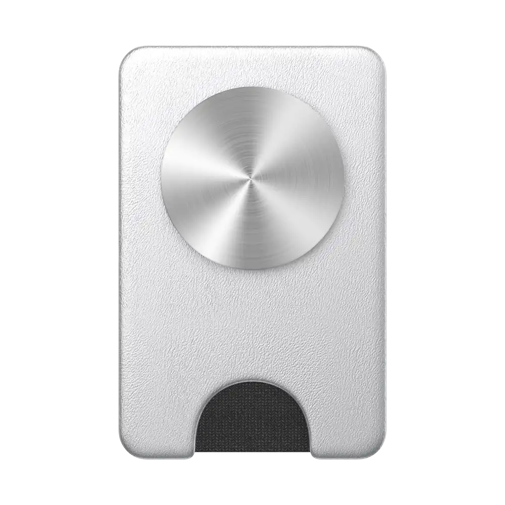 Silver Radial — MagSafe Kick-Out PopWallet+ & Stand