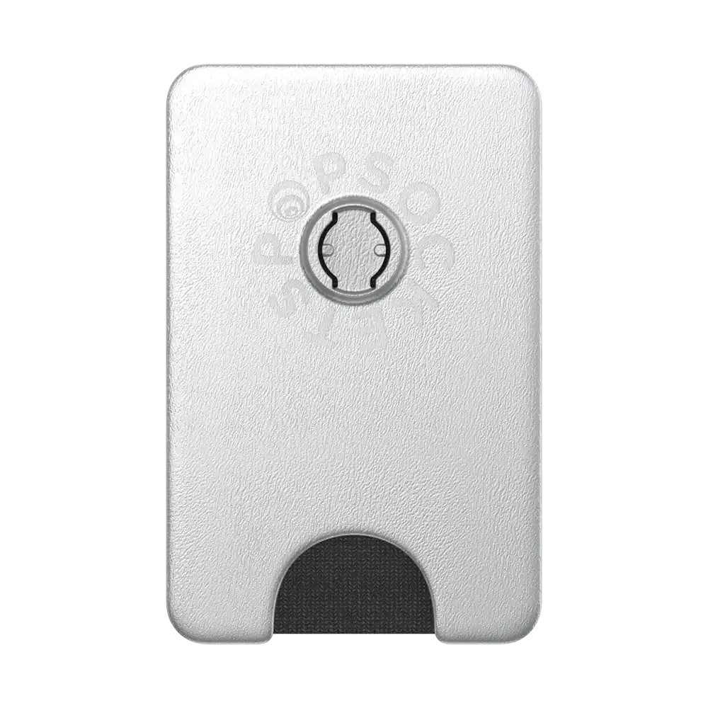 Silver Radial — MagSafe Kick-Out PopWallet+ & Stand
