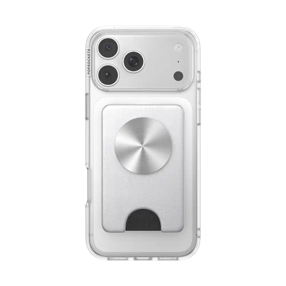 Silver Radial — MagSafe Kick-Out PopWallet+ & Stand
