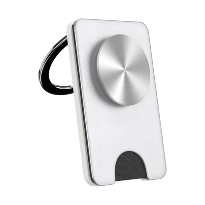 Silver Radial — MagSafe Kick-Out PopWallet+ & Stand
