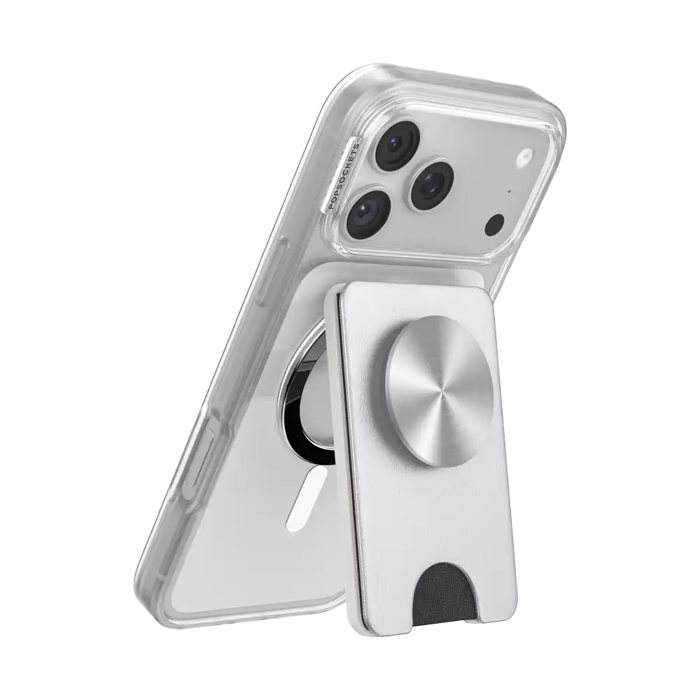 Knurl Black — MagSafe Kick-Out PopWallet+ & Stand