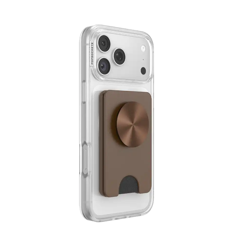Cocoa Radial — MagSafe Kick-Out PopWallet+ & Stand