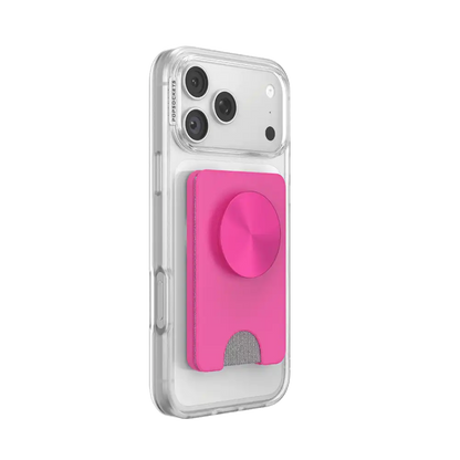 Fuchsia Radial — MagSafe Kick-Out PopWallet+ & Stand