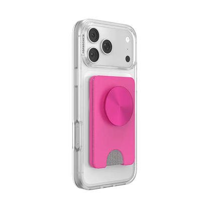 Fuchsia Radial — MagSafe Kick-Out PopWallet+ & Stand