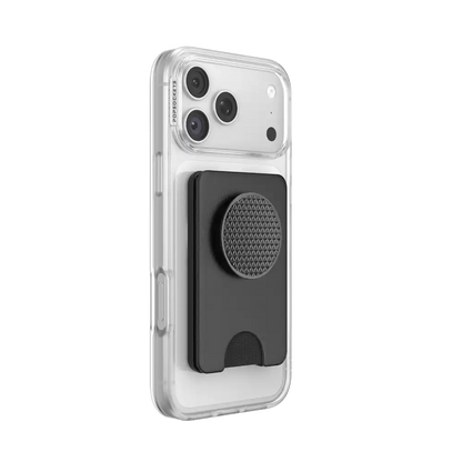 Knurl Black — MagSafe Kick-Out PopWallet+ & Stand