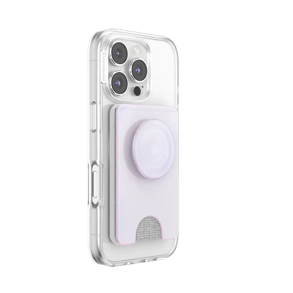 Opalescent White — MagSafe Kick-Out PopWallet+ & Stand