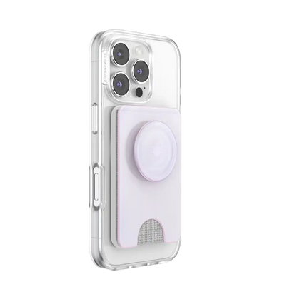 Opalescent White — MagSafe Kick-Out PopWallet+ & Stand