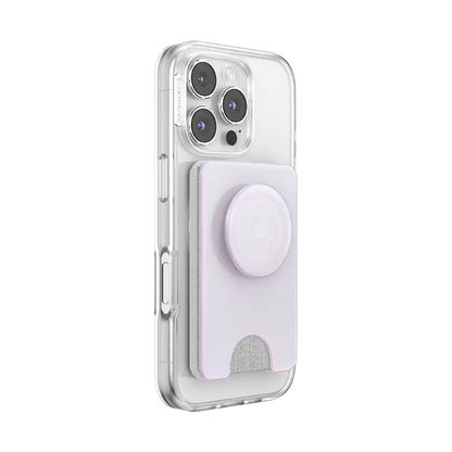 Opalescent White — MagSafe Kick-Out PopWallet+ & Stand