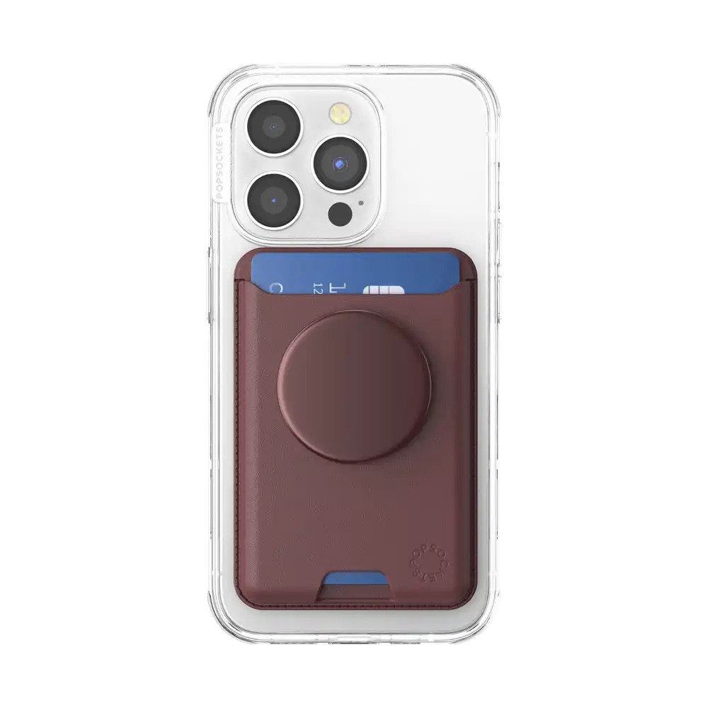 Aluminum Oxblood — Softgoods MagSafe PopWallet+