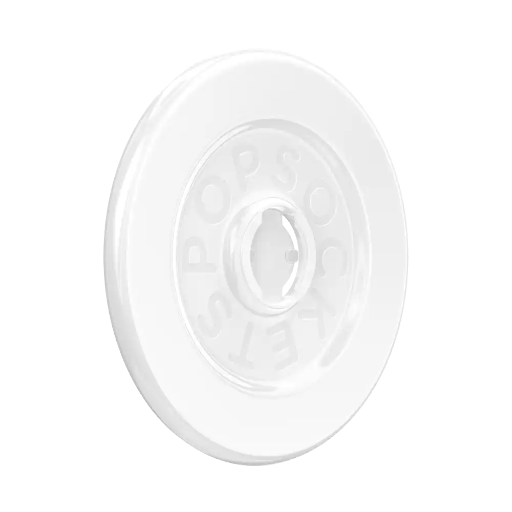 Clear Glitter Silver — MagSafe Round Base
