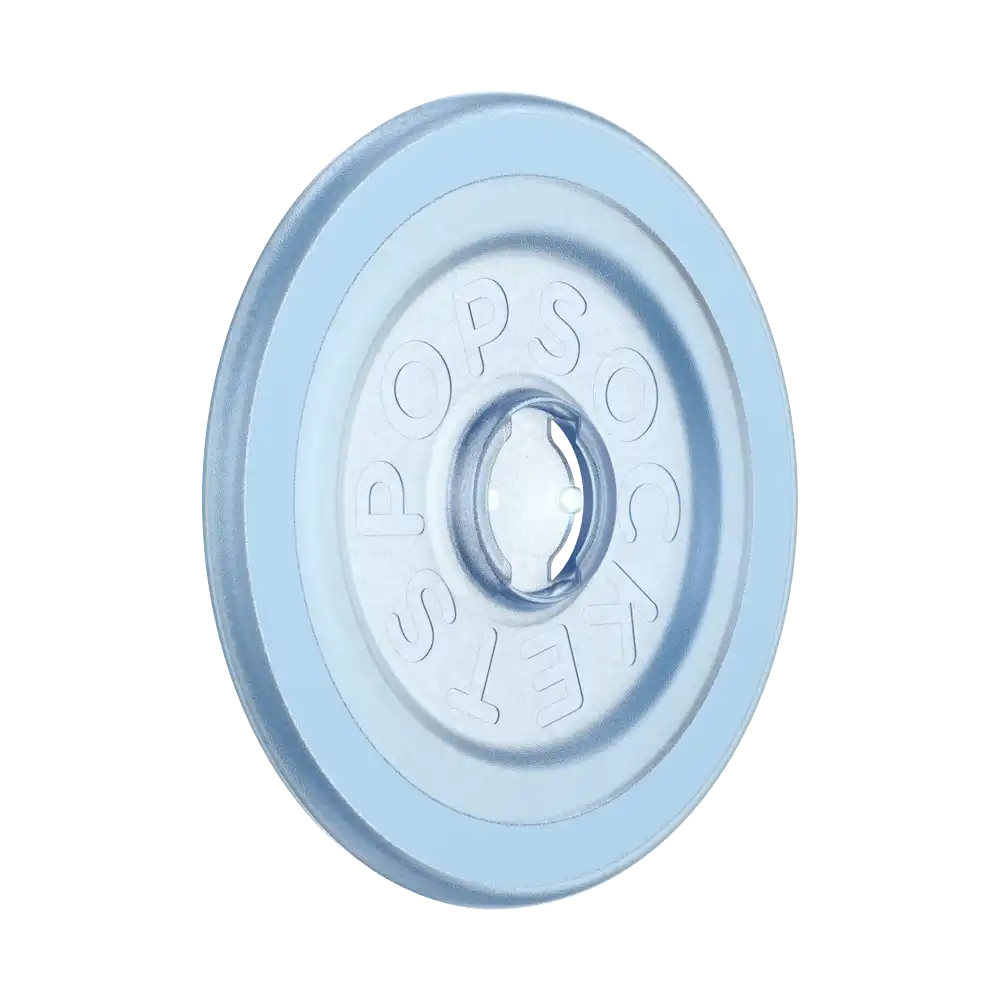 Clear Glitter Silver — MagSafe Round Base