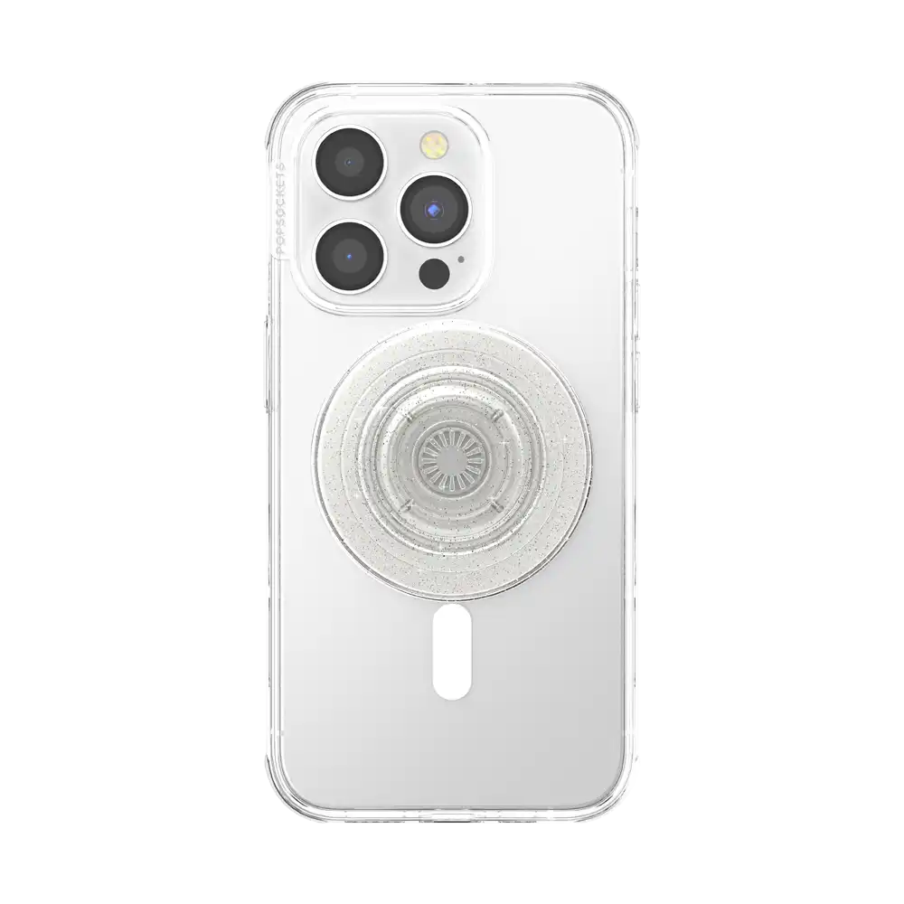 Clear Glitter — MagSafe PopGrip