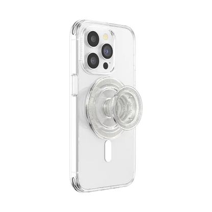 Clear Glitter — MagSafe PopGrip