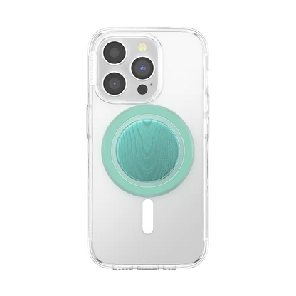 Aluminum Moire Turquoise — MagSafe PopGrip