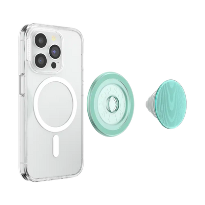 Aluminum Moire Turquoise — MagSafe PopGrip
