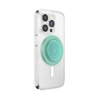 Aluminum Moire Turquoise — MagSafe PopGrip