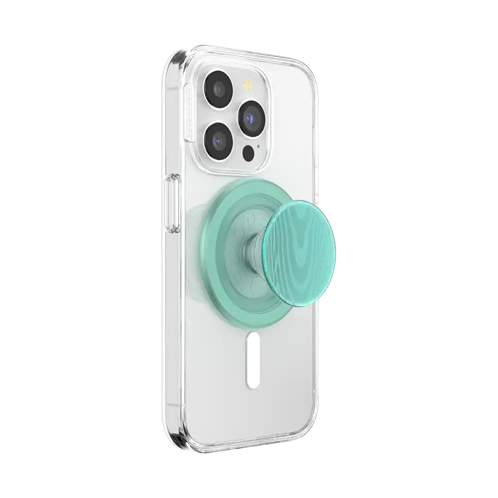 Aluminum Moire Turquoise — MagSafe PopGrip