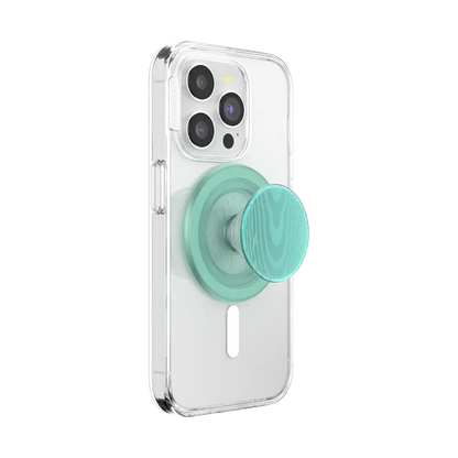 Aluminum Moire Turquoise — MagSafe PopGrip