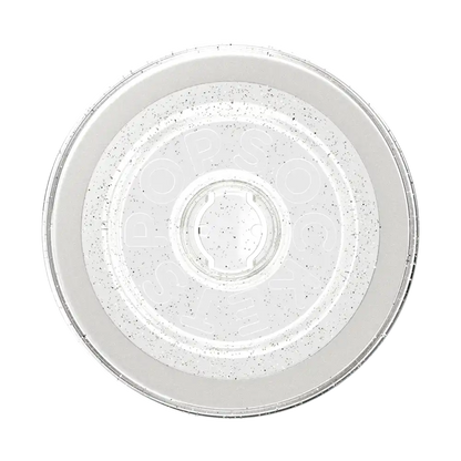 Clear Glitter Silver — MagSafe Round Base