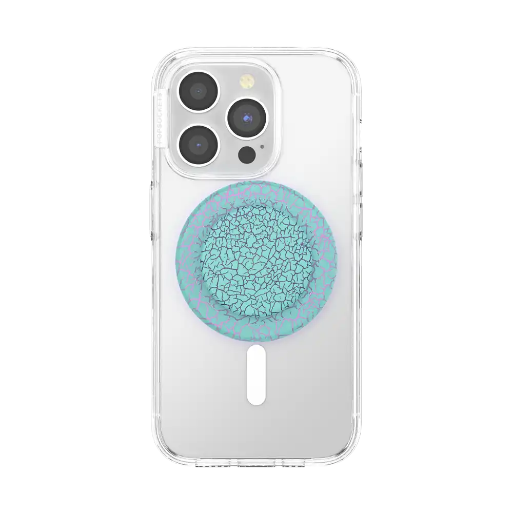 Crackle Reef Printed Sugar Plum — MagSafe PopGrip