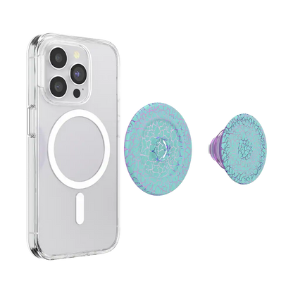 Crackle Reef Printed Sugar Plum — MagSafe PopGrip