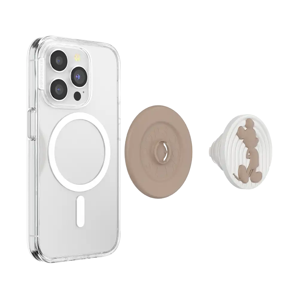 PopOut Latte Mickey — MagSafe PopGrip