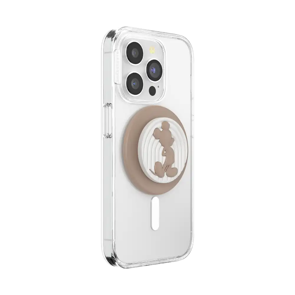 PopOut Latte Mickey — MagSafe PopGrip