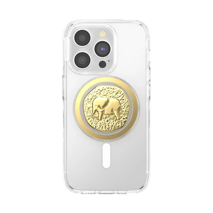 Enamel Elephant Token — MagSafe PopGrip