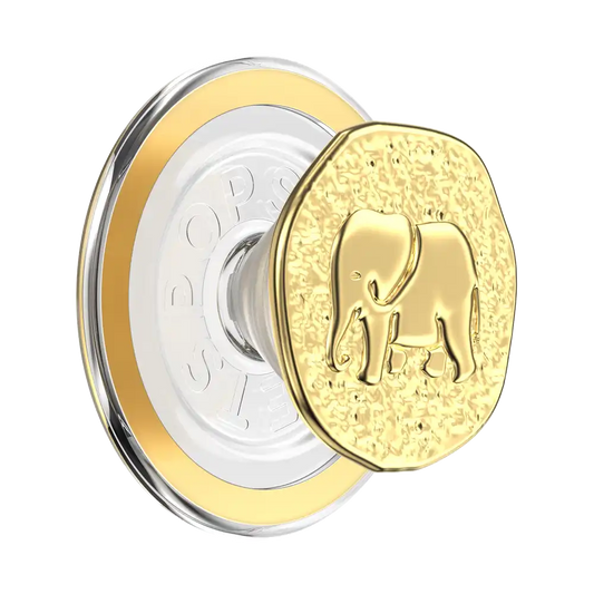 Enamel Elephant Token — MagSafe PopGrip