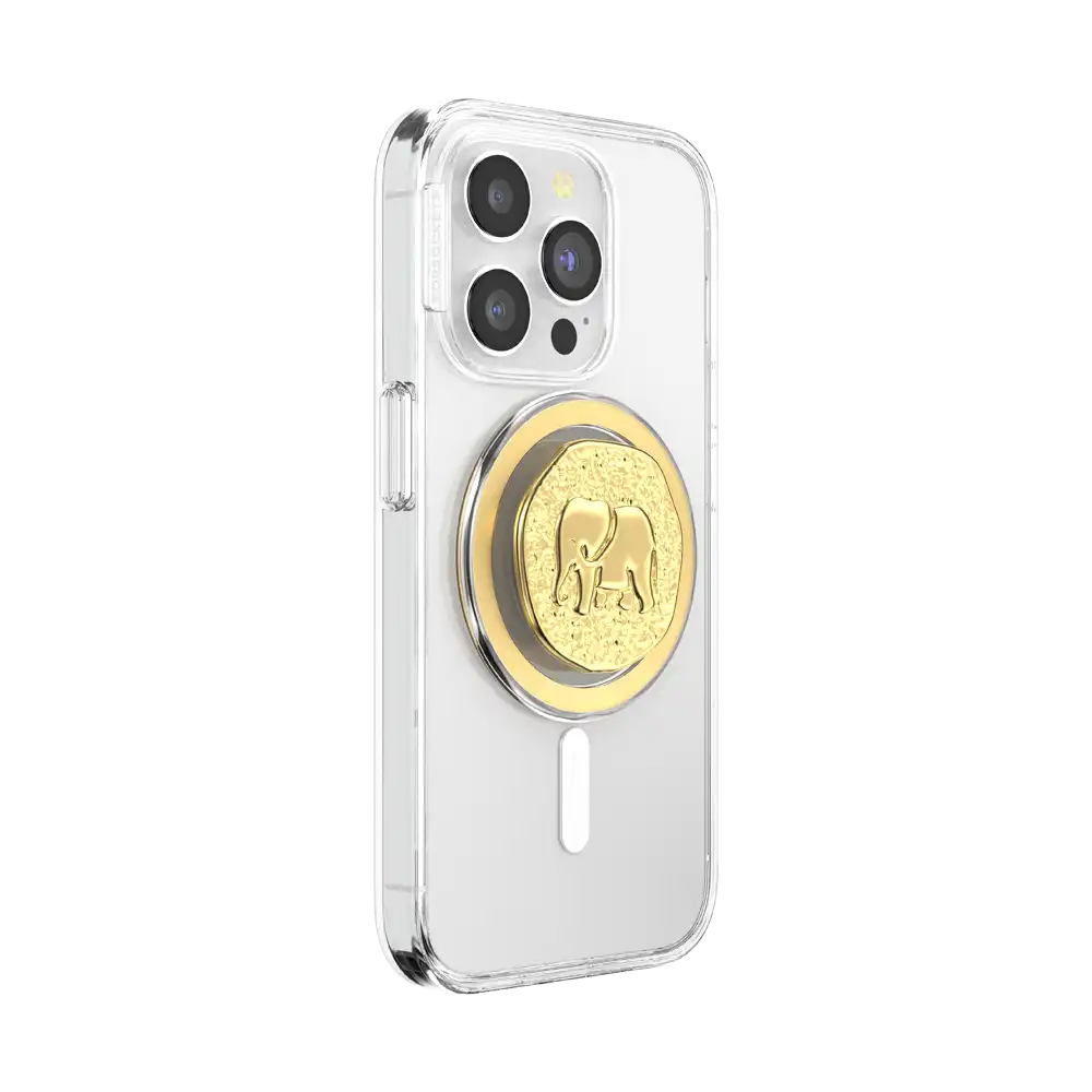 Enamel Elephant Token — MagSafe PopGrip