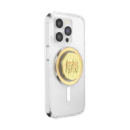 Enamel Elephant Token — MagSafe PopGrip
