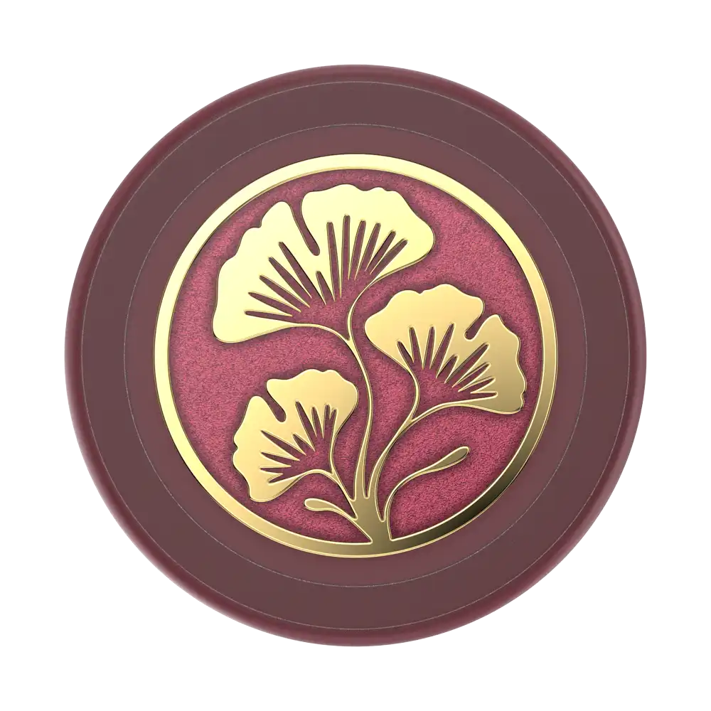 Enamel Ginkgo Oxblood — MagSafe PopGrip