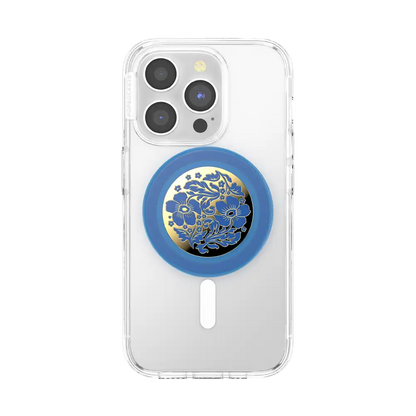 Enamel Lace Blue Vermeer — MagSafe PopGrip